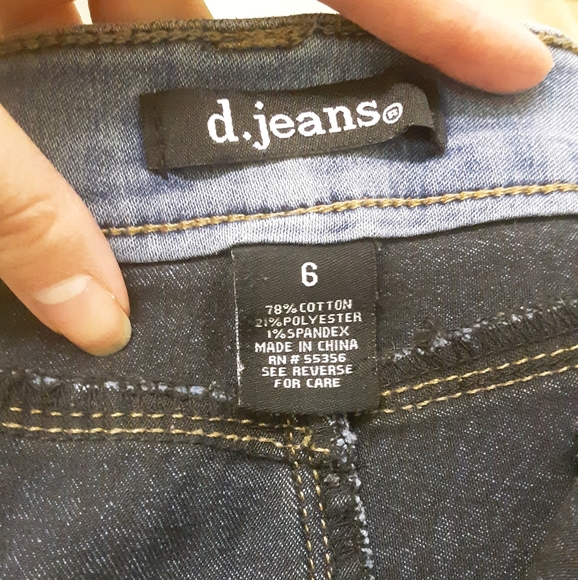 Soft blue skinny jeans, size 6 - Picture 4 of 4